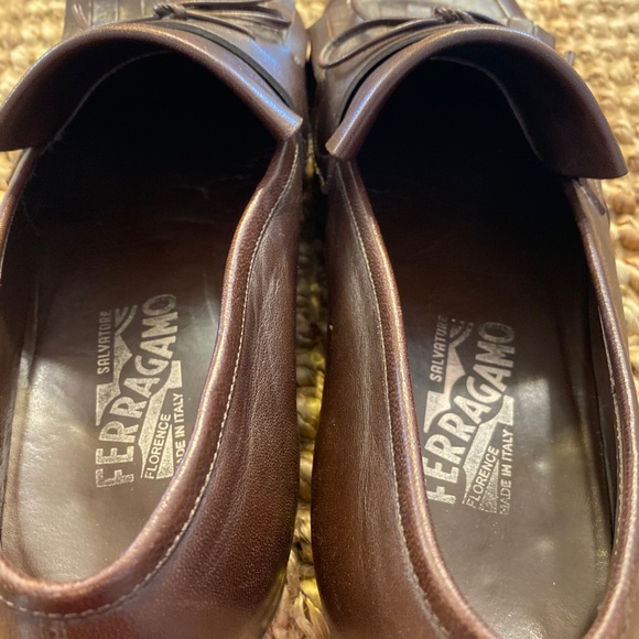Salvatore Ferragamo brown dress shoes Men’s 10 - Picture 10 of 10